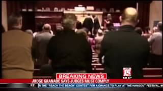 Judge Granade Issues Order Saying Judges Must Comply [upl. by Robyn763]