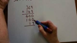 Addition using expanded columns [upl. by Cornwell]