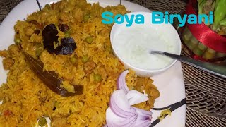 Soya Biryani soya PulaoInstant soya BiryaniBigners Special [upl. by Ardnuaet]