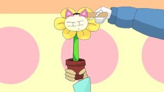 Flowey does the Baku Baku Nya Nya  Undertale [upl. by Annerol]