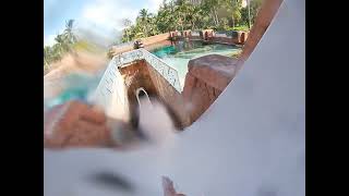 GoPro Video Going Down Leap of Faith Slide at Atlantis Bahamas [upl. by Akiehs]