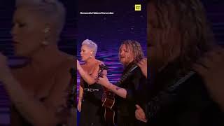 Pink Took To The Stage With Her Daughter Willow At The 2024 DNC pink dnc [upl. by Frost]