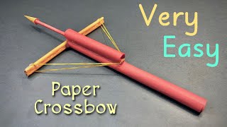 How to Make a Paper Crossbow  How to Make a Paper Gun  Origami  Paper Craft  Paper Gun [upl. by Nalad]