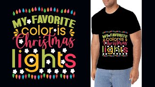 Christmas Typography custom t shirt design part 17 by golammostafa63 t shirt design [upl. by Pope394]