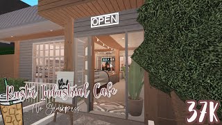 RUSTIC INDUSTRIAL CAFE No Gamepass  Bloxburg Build [upl. by Fortunio]