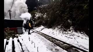 Darjeeling Snowfall 2021 …toy train hills snow snowfall mountains cold beautiful [upl. by Lisha71]