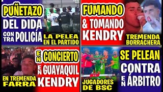 APARECE KENDRY PÁEZ FUMNDO Y TOMANDO EN CONCIERTO DE SALSA  EL PUÑETAZO DEL DIDA CONTRA UN POLICÍA [upl. by Hanikehs]