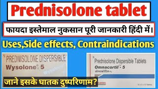 Prednisolone tablet  Prednisolone dispersible tablets uses in hindi  Omnacortil tablet  Wysolone [upl. by Queenie]