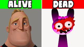 Incredibox Mr Incredible ALIVE Versions Vs Sprunki DEAD Versions [upl. by Dymphia]