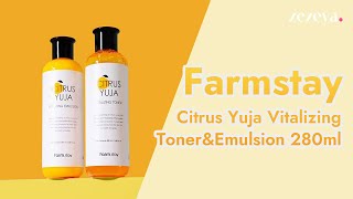 FARMSTAY🍋Citrus Yuja Vitalizing Toner amp Emulsion🍋 [upl. by Sully]