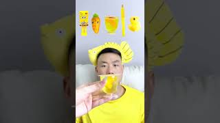 🧀🧇🥟🎧ASMR Yellowthemed Mukbang  Perfect for Sleepimmersive asmr asmrsounds funny [upl. by Sheilah]