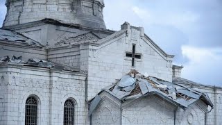 Breaking news on Karabakh clashes Azerbaijan shells Stepanakert and church in Shushi 081020 [upl. by Tekla]