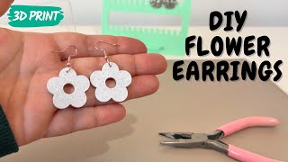 How to 3D Print Flower Earrings Autodesk Fusion [upl. by Conias773]