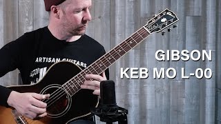 Acoustic Music Works  Gibson Signature Keb Mo L00 12Fret Adirondack Mahogany [upl. by Airdnaxela]