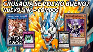 NUEVO SOPORTE CRUSADIA 70 TOPOLOGIC COMBO  OTK DECK Crusadia MekkKnight YuGiOh Duel Links [upl. by Karilynn]