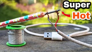 How To Make soldering iron  Pencil Soldering Iron  Emergency Solution [upl. by Siuoleoj302]