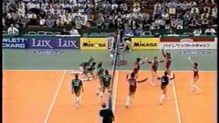 Volleyball  Russia vs Japan 1996 World Grand Prix Sendai Part36 [upl. by Pallaten]