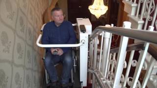 HIRO 320 inclined wheelchair lift in a private home near London [upl. by Artenra795]