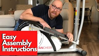 Easy Ancheer Elliptical Assembly  Ancheer Magnetic Elliptical StepbyStep Instructions [upl. by Arahahs]