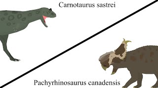 SB14FC  Carnotaurus vs Pachyrhinosaurus [upl. by Daniell]