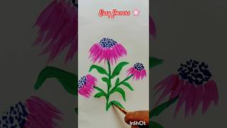 Easy flowers art🌼🌸🌸flowerspainting easy shorts Loveindrawing [upl. by Irpak777]