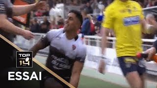 TOP 14  Essai Malakai FEKITOA 1 RCT  Toulon  Clermont  J22  Saison 20172018 [upl. by Afton]