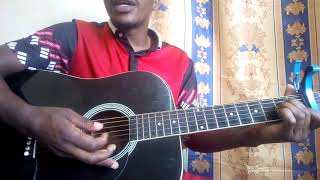 Umwezi utuje by Masabo Nyangezi Juvenal Kwiga guitar by Pareke Guitar lesson [upl. by Lolande]