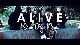 Sia  Alive COVER ESPAÑOL Sam Diego Cami Spanish Version Lyric Video [upl. by Nnylatsirk841]