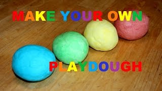 How to Make Playdough at Home  Play Doh No cook recipe Without Cream of Tartar  Non Toxic [upl. by Tila364]