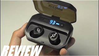 REVIEW Otium PowerPods TWS Wireless Earbuds w LED Display Case [upl. by Imot674]