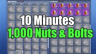 Fastest way farm Nuts and Bolts Fortnite Save the World STW PvE [upl. by Ignacia224]