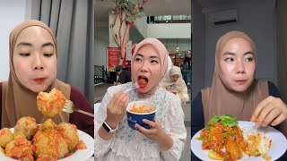 KOMPILASI TIKTOK BIDADARI BEKASI MUKBANG 🍛🥡🍝 [upl. by Nomyar614]