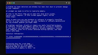 Windows 7 Virtual Machine BSOD Compilation Part 6 [upl. by Blum]