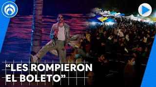 Cientos de personas se quedan sin ver a Bad Bunny en el Estadio Azteca [upl. by Millicent]