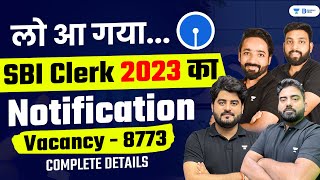 SBI Clerk 2023 Notification  SBI Clerk Notification 2023  SBI Clerk Vacancy 2023 [upl. by Tavie]