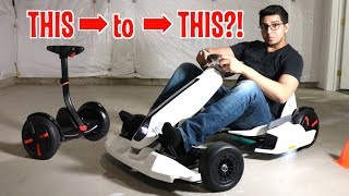 Unboxing amp Lets Drive  GoKart Kit by NineBot  Segway turns into a Tesla Gokart [upl. by Melliw]