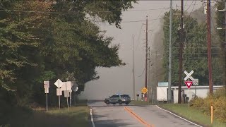 Evacuations underway after fire at BioLab in Rockdale County [upl. by Ahsemot631]