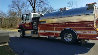 Cashtown Community Fire Dept Tanker 4 responding [upl. by Coffin]