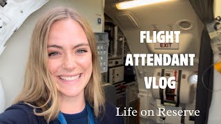 FLIGHT ATTENDANT VLOG A LOOK INTO RESERVE LIFE [upl. by Ahsienroc]