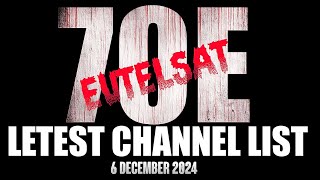 Eutelsat 70E Biggest New Channel List Today  Eutelsat 70e Russian satellite  PTC PUNJABI SONY PAL [upl. by Eelyrag]