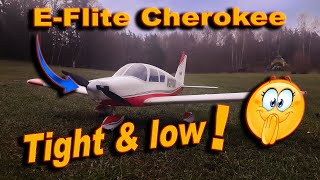 EFlite Cherokee Tight amp low flying [upl. by Tnek49]