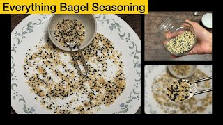 Everything Bagel Seasoning  Perfect seasoning for salads toast bagel and bread [upl. by Eniawtna]