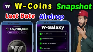 WCoins Today Snapshot  WCoins Airdrop date out  WCoins Stake 200 amp wallet connect okx wallet [upl. by Geilich]