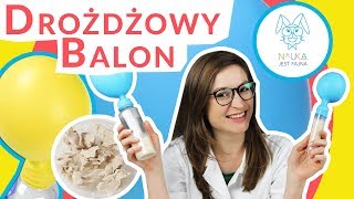 Jak nadmuchać balon drożdżami  Nauka Jest Fajna eksperyment [upl. by Cl]