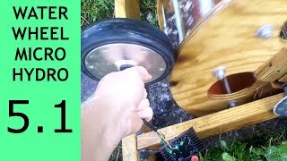 Part 51 of 10 Waterwheel Microhydro Alternate Alternator [upl. by Selmore]