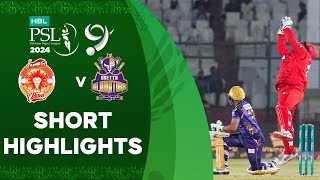 Short Highlights  Islamabad United vs Quetta Gladiators  Match 32  HBL PSL 9  M1Z2U [upl. by Harvey799]