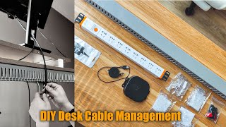 DIY Desk Cable Management  Organize Your Wires Like a Pro [upl. by Lonyer]