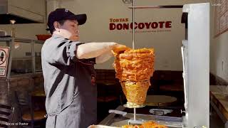 Taco Time How to make a marinated pork quotTacos al Pastorquot  Mexican Street Food  Coyoacan Mexico [upl. by Engedus864]