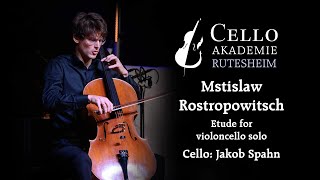 Jakob Spahn  Rostropowitsch etude for violoncello solo [upl. by Asssilem]