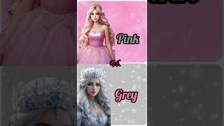 pink vs Grey 💗Lipstick💄 gown👗eye makeup 👀nailart 💅 shortsfeed youtubeshorts ʚ♡⃛ɞू•ᴗ•ू❁ [upl. by Karina]